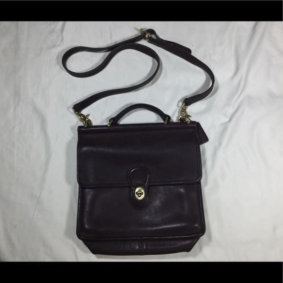 Vintage Coach Mahogany Willis Handbag USA Made - Picture 1 of 12